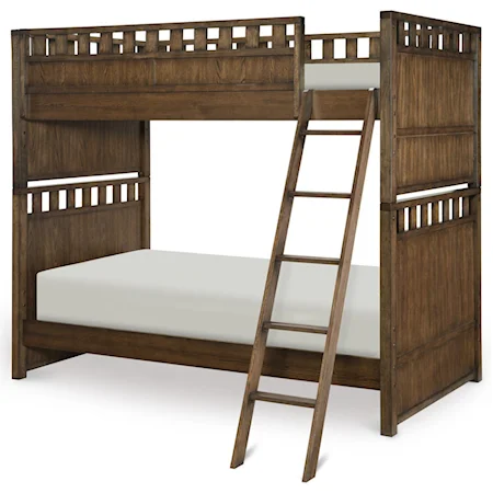 Contemporary Twin over Twin Bunk Bed